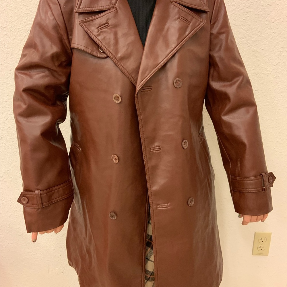 Cabot Faux Leather Men’s Jacket — Size 38